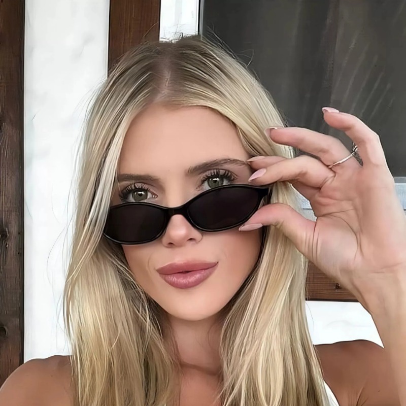 نظارات شمسية صغيرة بيضاوية الش - مراجعة Sunglasses Cat Eye وسعره