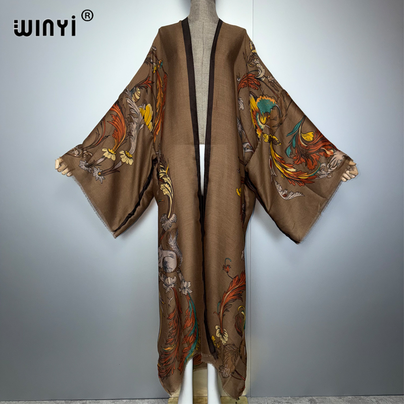 فستان ماكسي بوهو من WINYI Afri - مراجعة Cover Up Kaftan وسعره