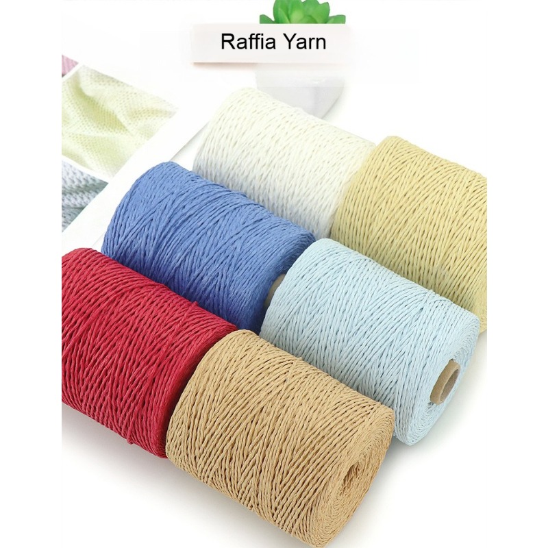 خيط رافيا عادي 150 جرام، طبقتي - مراجعة Crochet Bag Raffia وسعره